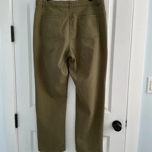 Coldwater Creek Olive Straight Leg Pants - Picture 3 of 5